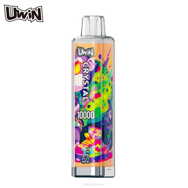 Uwin Vape Abu Dhabi جليد الخوخ | UWIN CRYSTAL 10000 سيجارة يمكن التخلص منها 886810