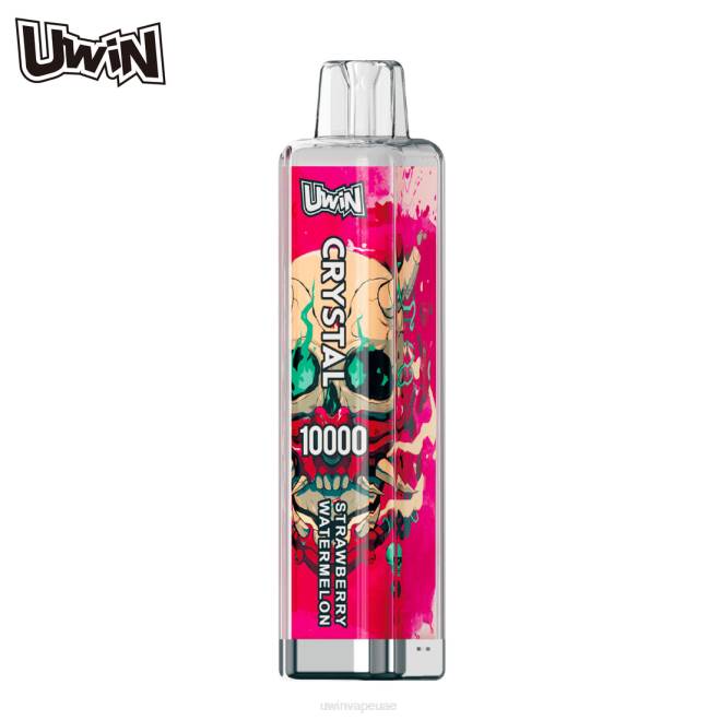 Uwin Vape سيجارة إلكترونية الفراولة والبطيخ | UWIN CRYSTAL 10000 سيجارة يمكن التخلص منها 88683