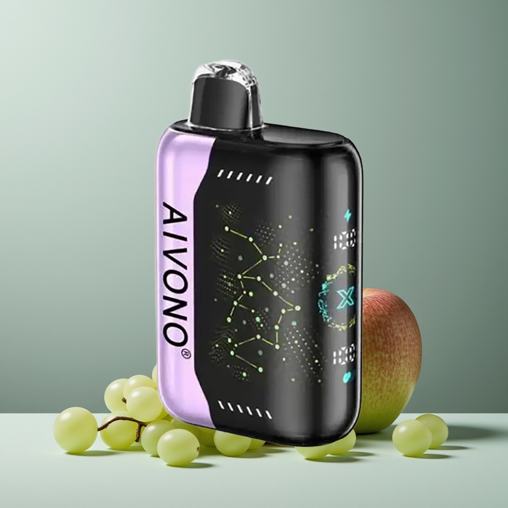 Aivono Aim Boom 25000 التفاح الأخضر العنب 28 مل 650 مللي أمبير