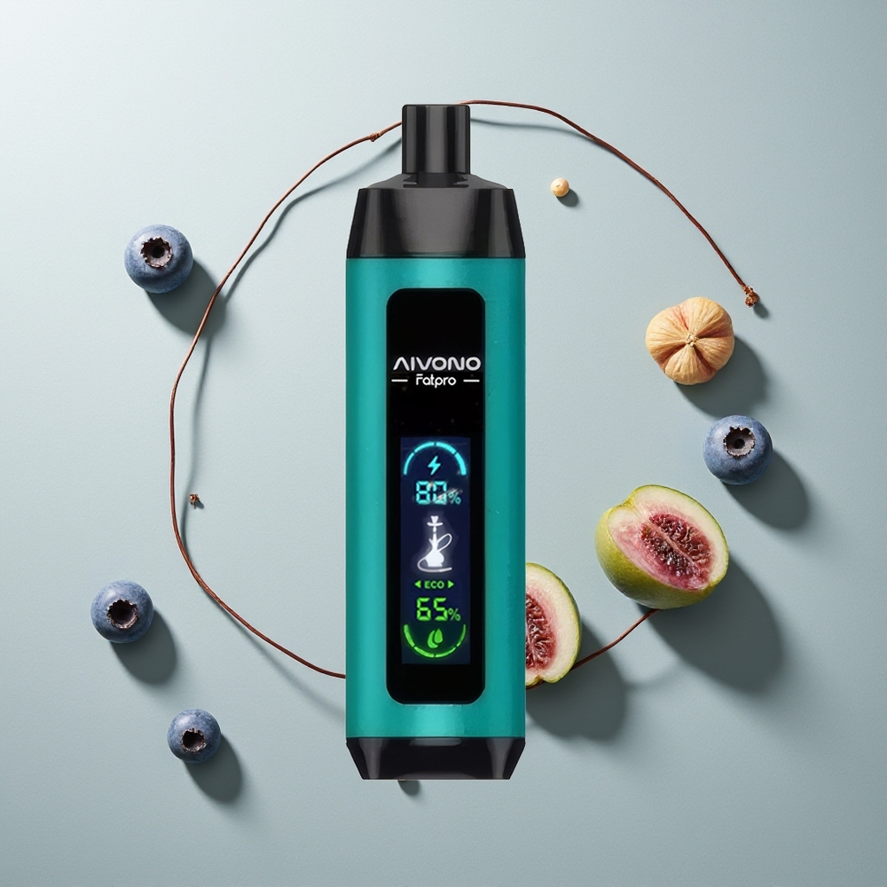 Aivono Aim Fatpro 22000 بندقية التوت الأزرق مع 10 نكهات وملفات شبكية 0.6 أوم