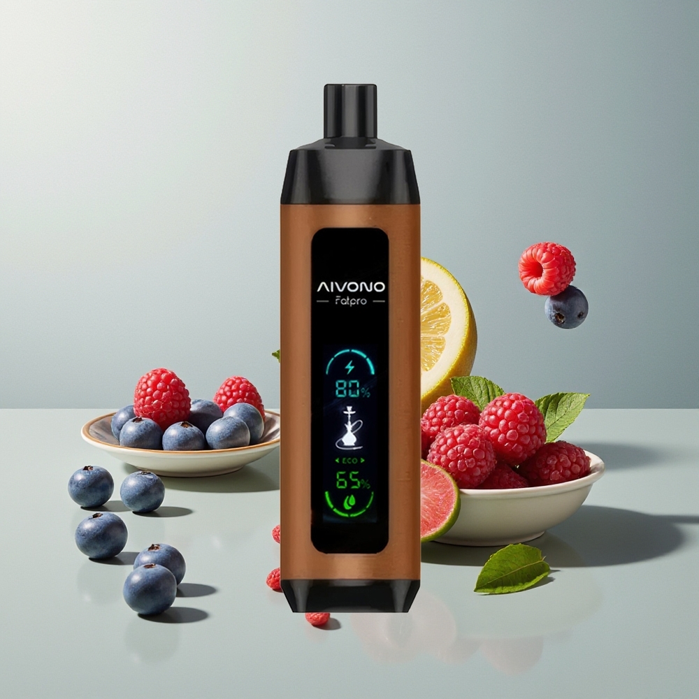 Aivono Aim Fatpro 22000 كرزي راسبيري ب خيارين: جلسرين نباتي ونكهات طبيعية