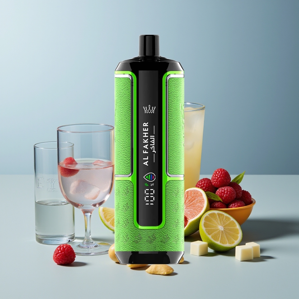 Al Fakher Crown Bar 15K Hypermax عصير الليمون الأزرق الفاخر مع سعة 22 مل وبطارية 600 مللي أمبير