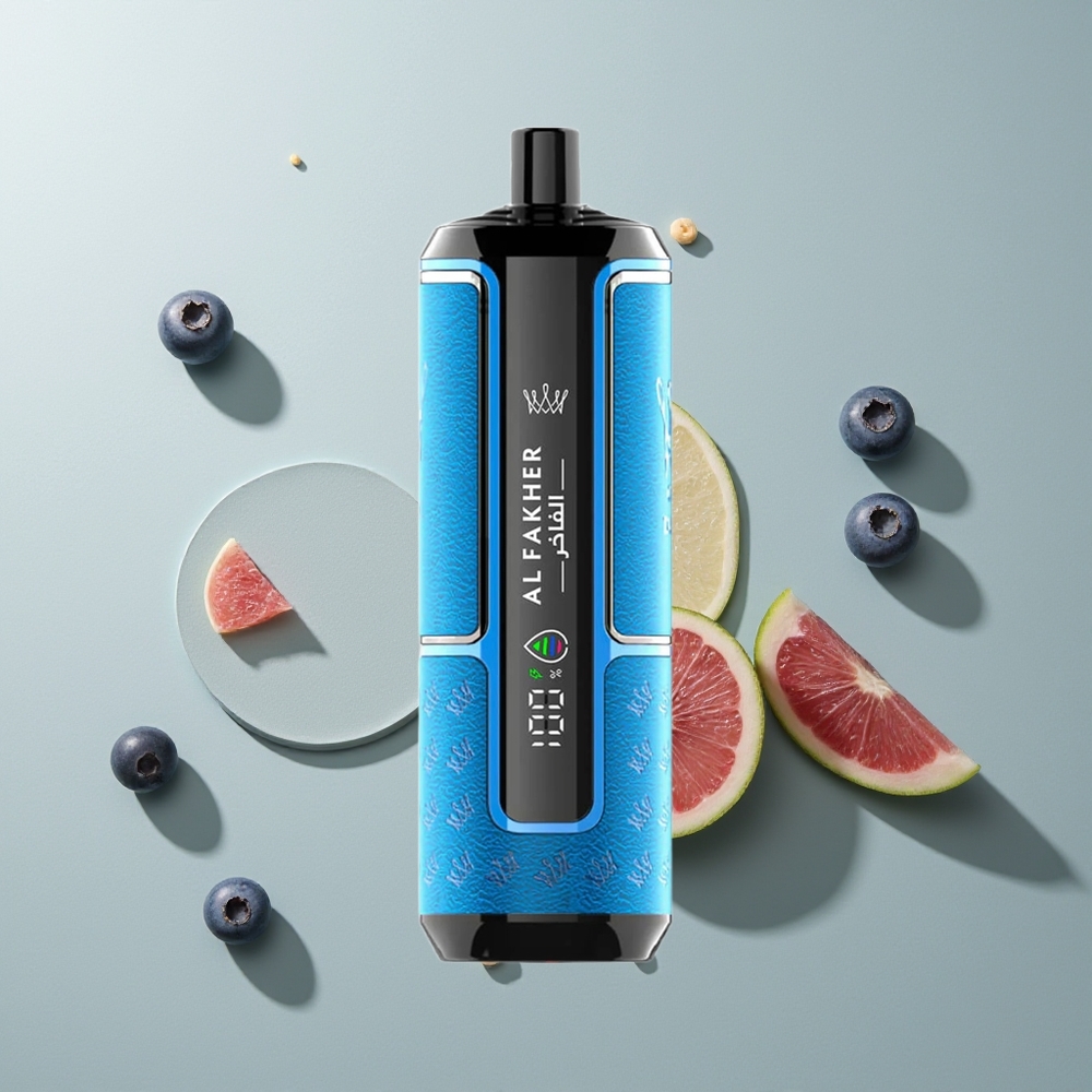 Al Fakher Crown Bar 15K Hypermax علكة التوت الأزرق مع سعة 22 مل وبطارية 600 مللي أمبير