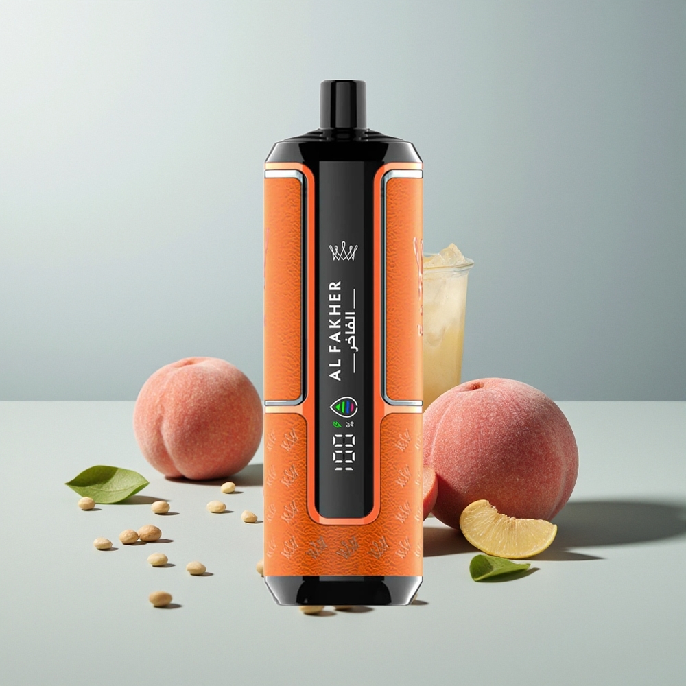 Al Fakher Crown Bar 15K Hypermax "خوخ جليدي سعة 22 مل بطارية 600 مللي أمبير"