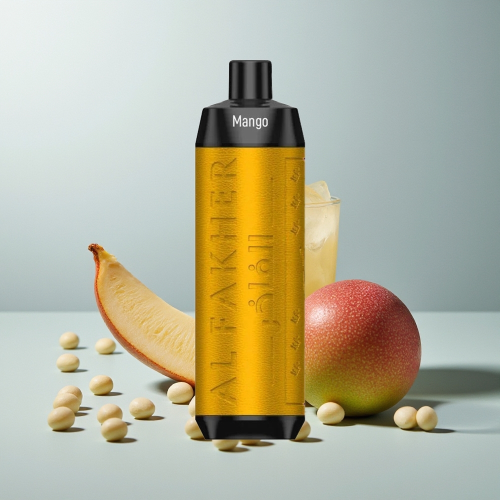 Al Fakher Crown Bar 8000 Crystal مانجو آيس مع بطارية 600 مللي أمبير وسعة سائل 18 مل