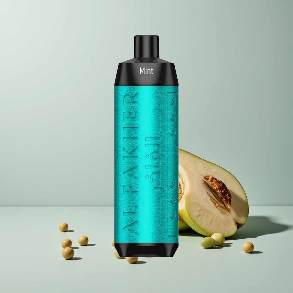 Al Fakher Crown Bar 8000 Crystal الفاخر تاج البار 8000 بلورة بخار قابل للتصرف - شحن USB نوع C، سعة سائل 18 مل