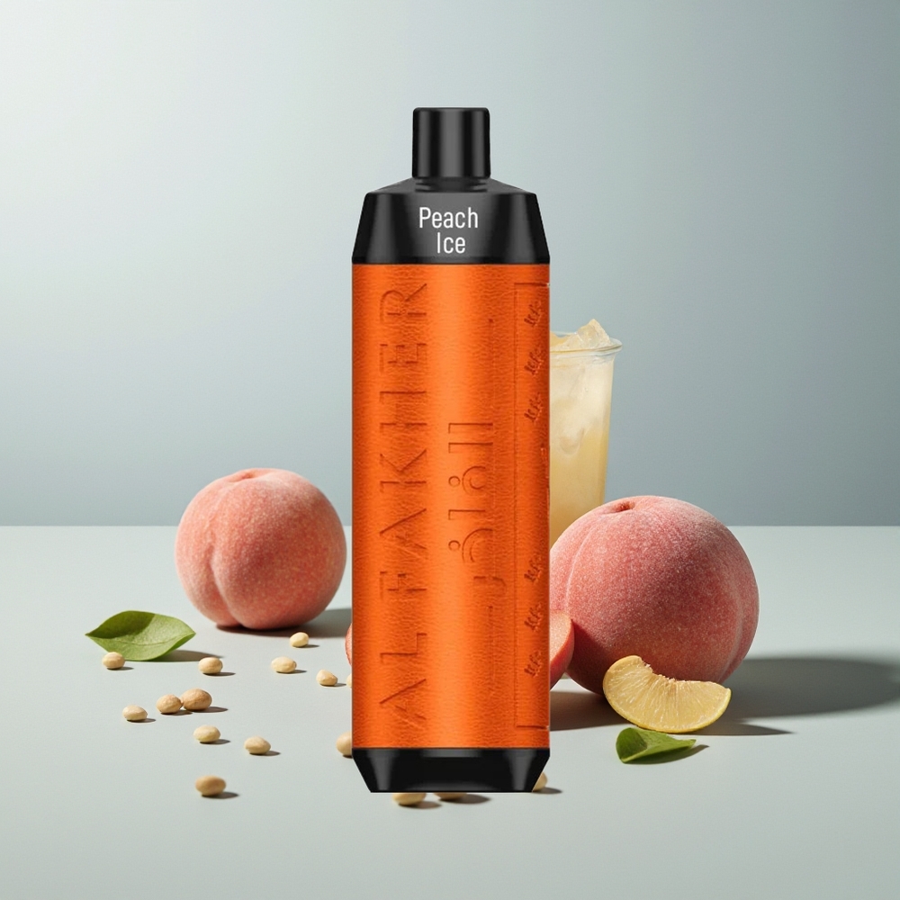 Al Fakher Crown Bar 8000 Crystal Peach Ice with 600mAh Battery and 5mg Nicotine