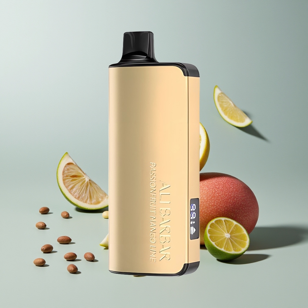 Alibarbar Ingot 9000 العاطفة فاكهة المانجو والليمون مع سعة بطارية 2350 مللي أمبير و مقاومة لفائف 1.2 أوم