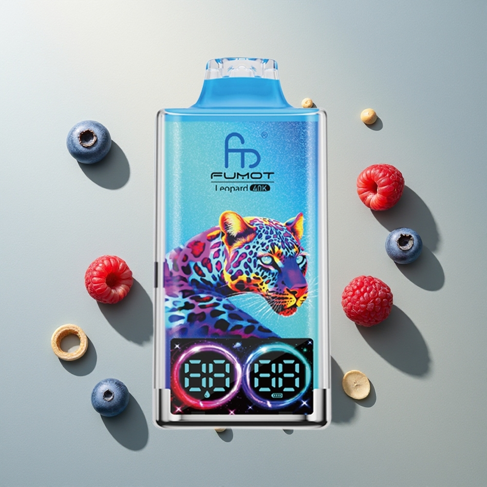 Fumot Leopard 40K توت العليق والتوت الأزرق بنسبة 3% و 700 مللي أمبير