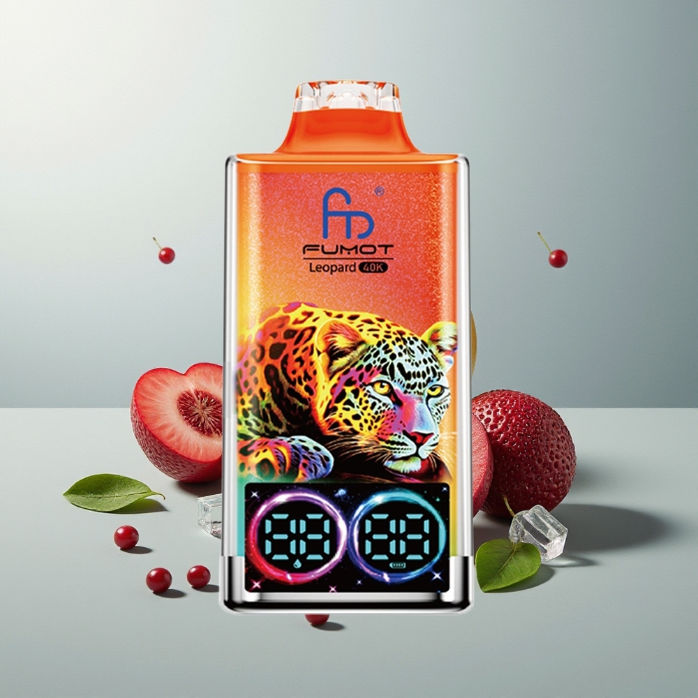 Fumot Leopard 40K كرز جليدي - 5% نيكوتين - شاشة عرض رقمية