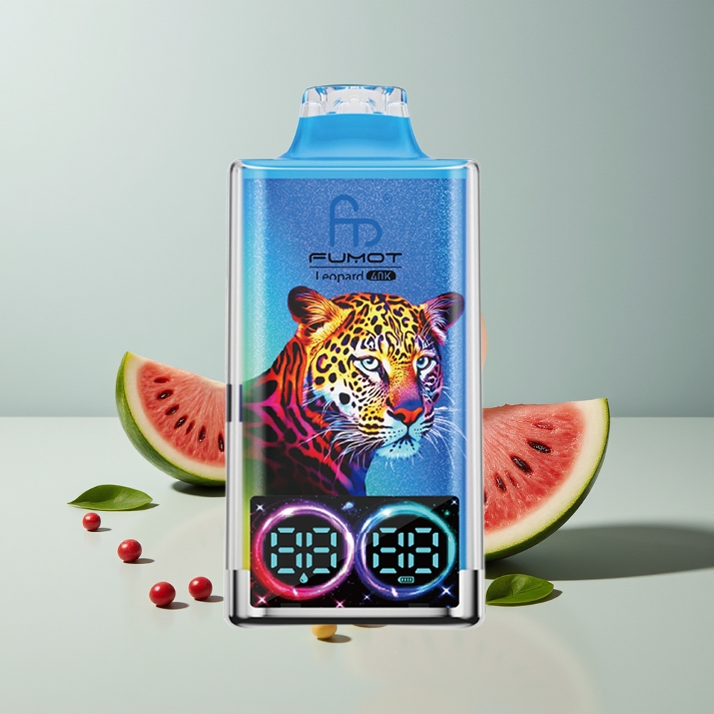 Fumot Leopard 40K علكة البطيخ الفقاعية - 5% نيكوتين، شحن نوع سي