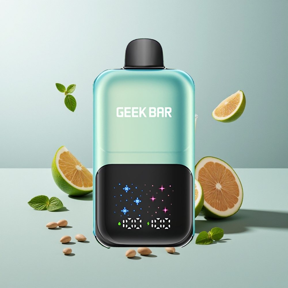 GEEK BAR 2GO 20ml 50000 نعناع مثلج فاخر بشاشة تفاعلية ونكهات قابلة للتعديل
