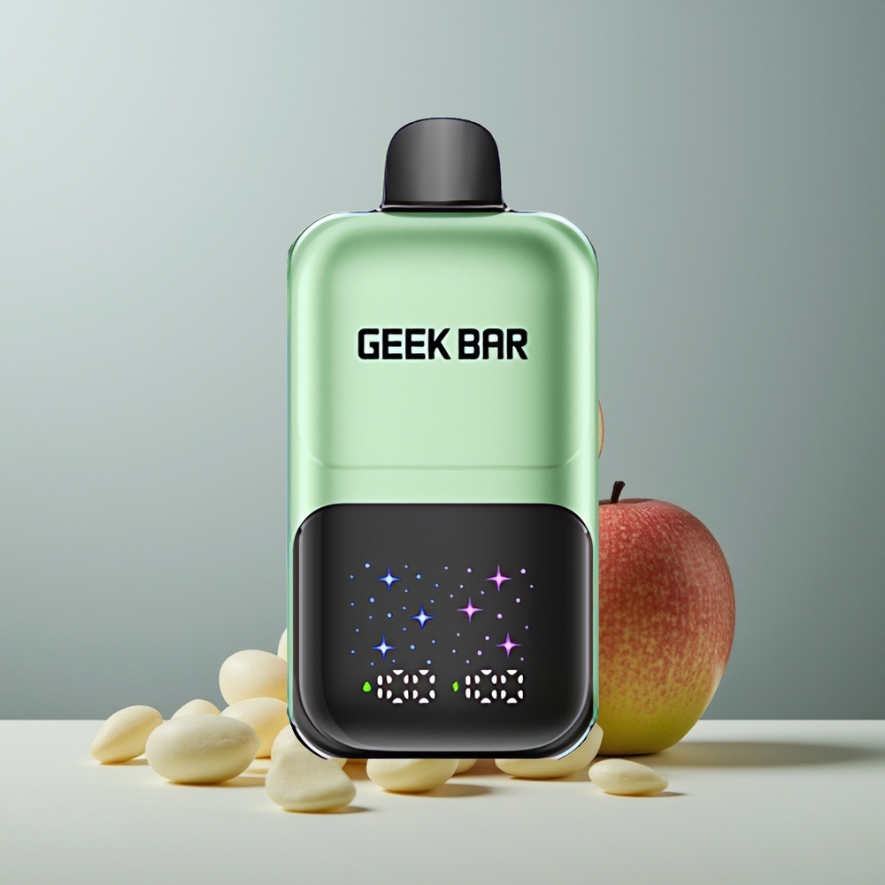 GEEK BAR 2GO 20ml 50000 تفاح مزدوج أ&ب بشاشة تفاعلية ونكهات قابلة للتعديل