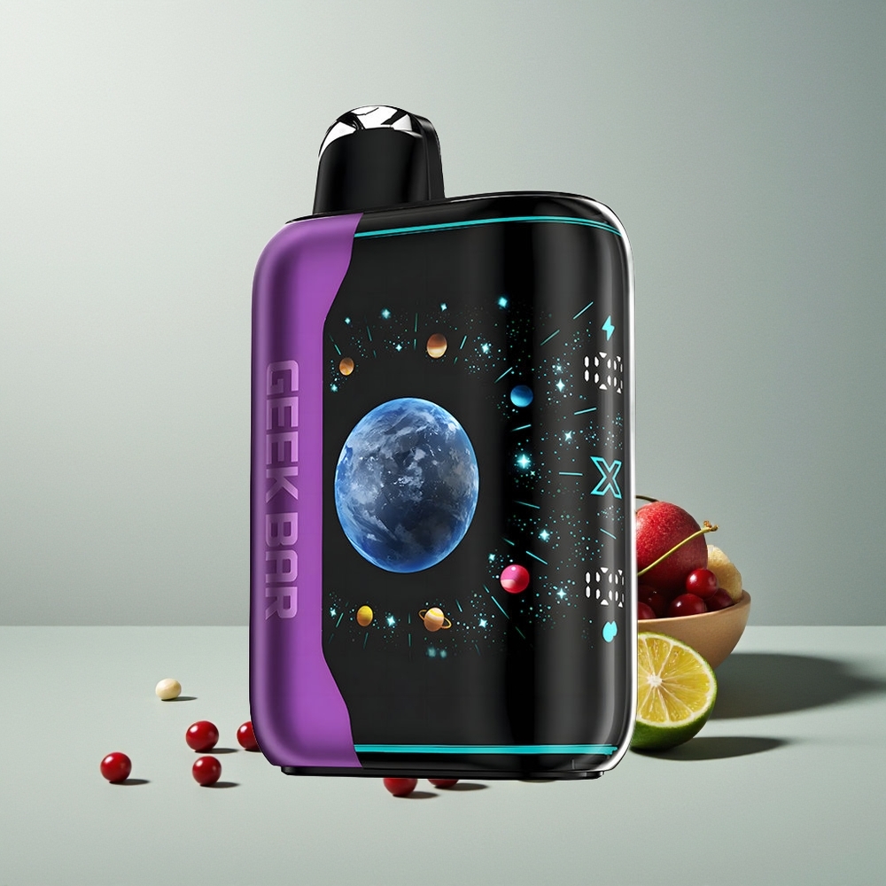 GEEK BAR Platinum Edition 25000 توت كرز ليمون بشحن سريع وقوة نيكوتين 2%