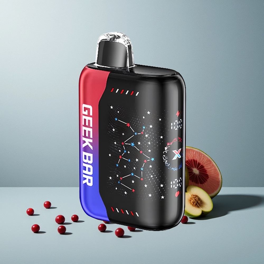 GEEK BAR Pulse X 25000 جو بار بولس إكس باتريوت إيديشن بشاشة منحنية ثلاثية الأبعاد وشحن USB من النوع سي