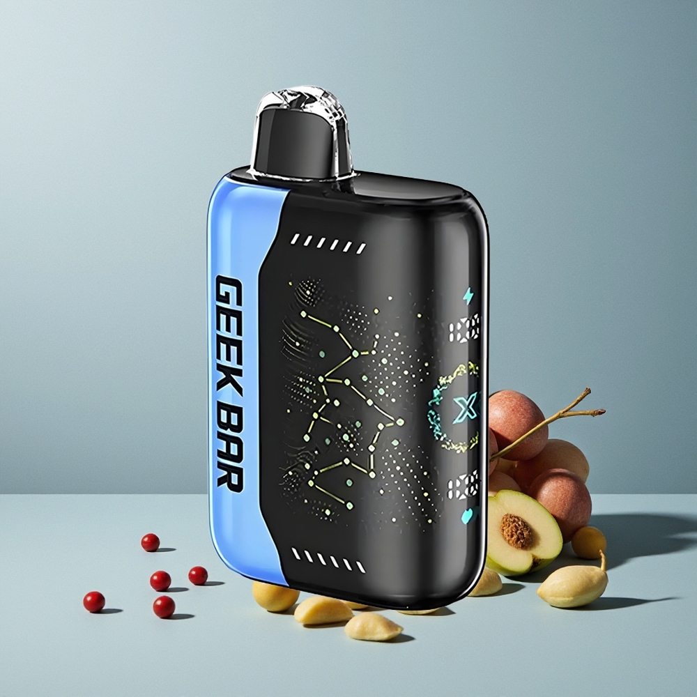 GEEK BAR Pulse X 25000 جيك بار بلص X 25000 نفخة صفر نيكوتين مع شاشة منحنية ثلاثية الأبعاد وشحن USB نوع C