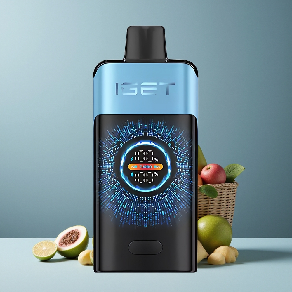 IGET ONE 12000 الوحش الأزرق الجديد مع شاشة ملونة منحنية كبيرة وملف مزدوج شبكي 0.6 أوم