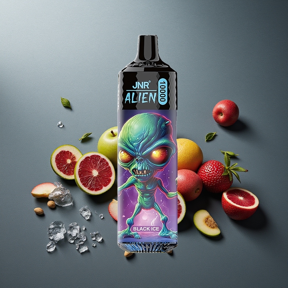 JNR Alien 10000 الجليد الأسود مع شحن سريع وبطارية 850 ملي أمبير