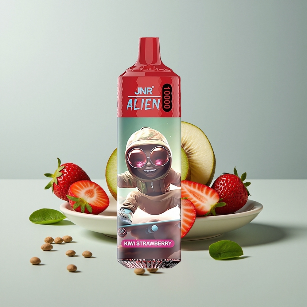 JNR Alien 10000 كيوي فراولة مع بطارية 850 مللي أمبير وشاحن نوع سي