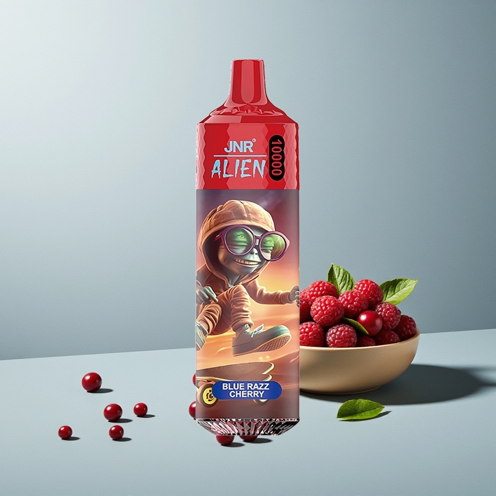 JNR Alien 10000 الكريز الأزرق مع 850 ملي أمبير وإضاءة LED