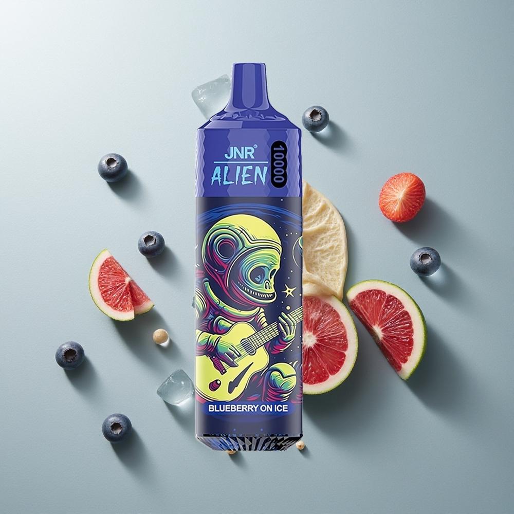 JNR Alien 10000 التوت الأزرق على الثلج مع بطارية 850 مللي أمبير وإضاءة LED