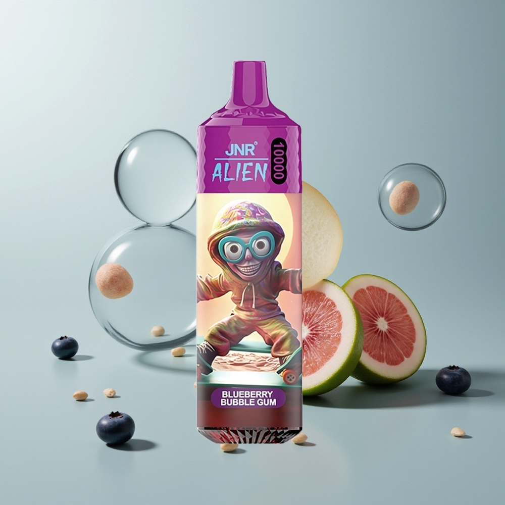 JNR Alien 10000 علكة التوت الأزرق مع شاشة LED وشاحن سريع