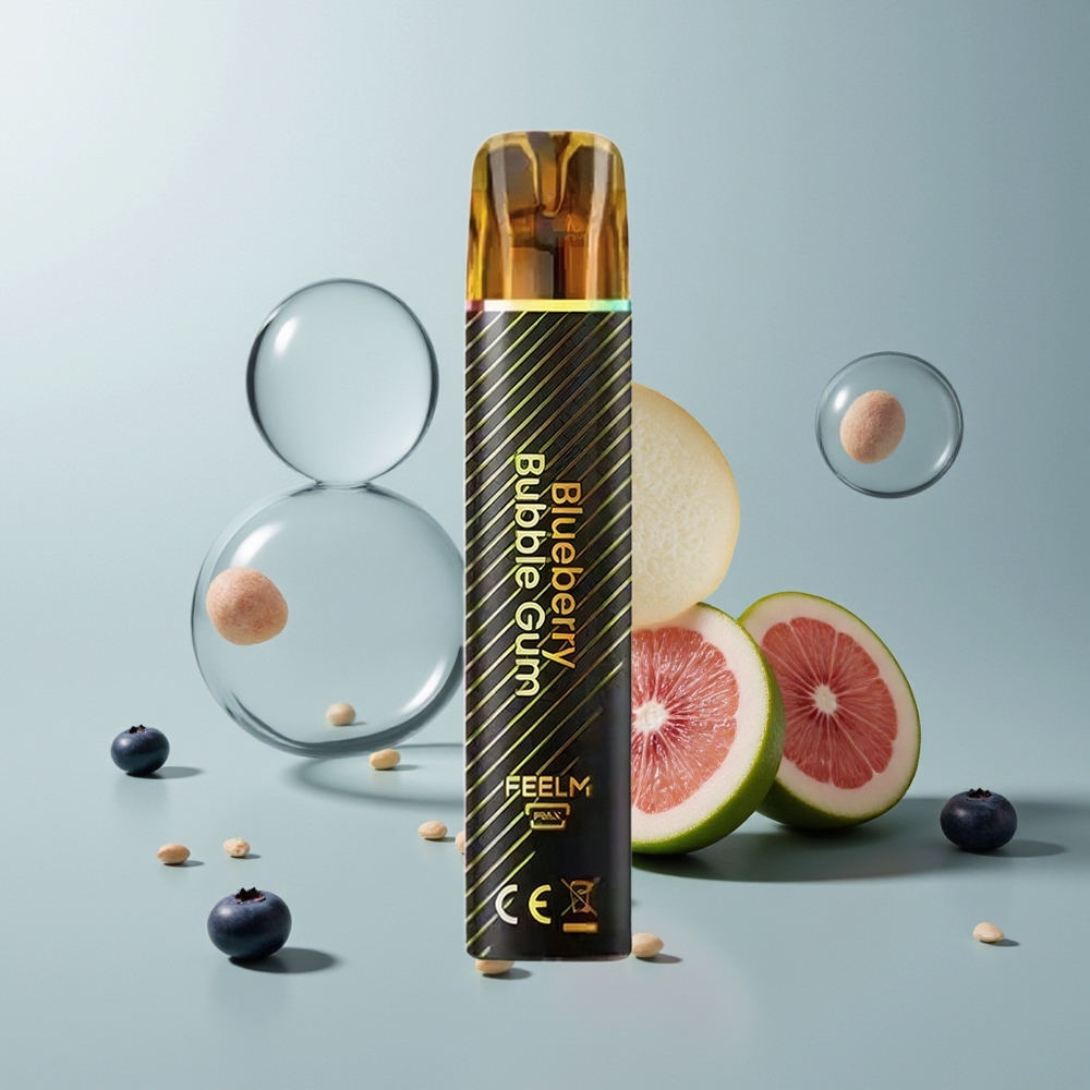 JNR Black&Golden 600+200 علكة التوت الأزرق الفقاعية - سعة 2 مل، محتوى النيكوتين 2%