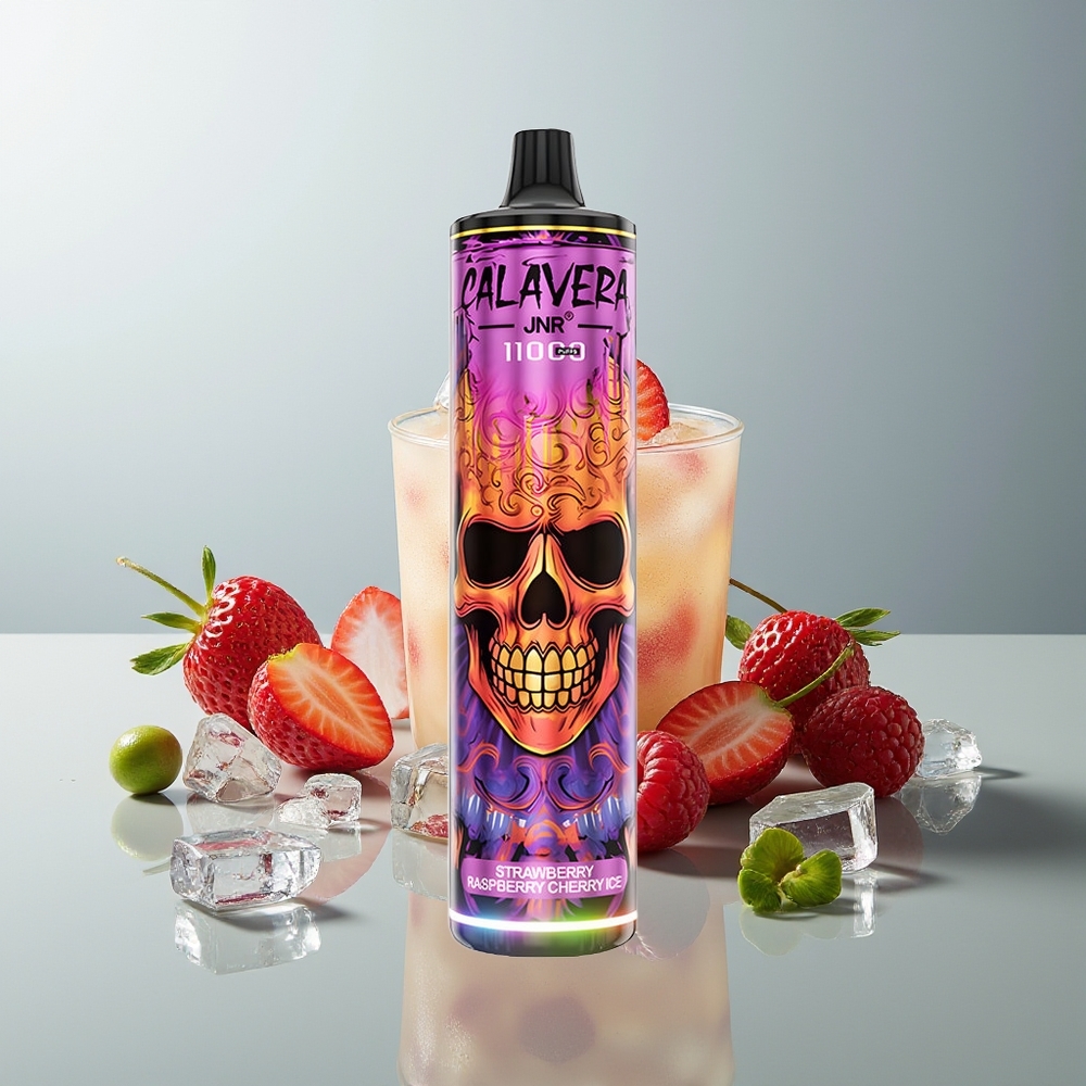 JNR Calavera 11000 آيس فراولة توت عُليّ كرز بشاحن نوع سي ومللي 21 سعة