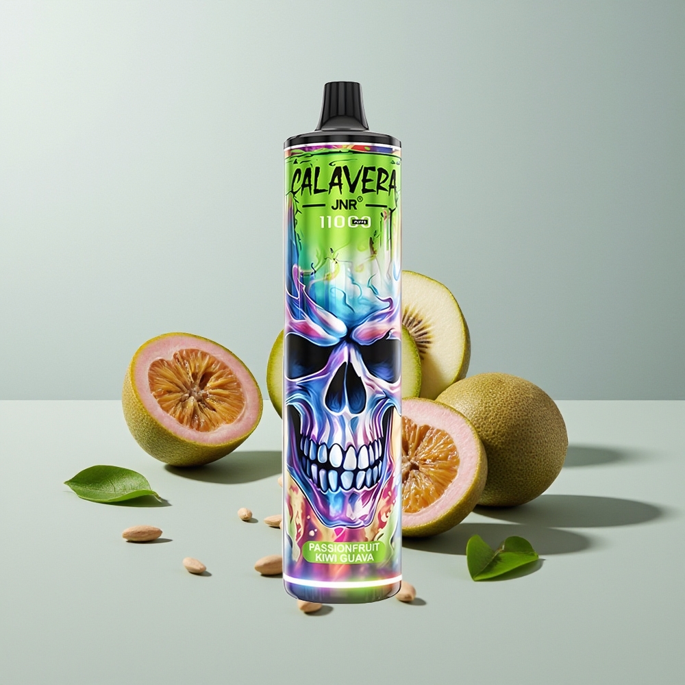 JNR Calavera 11000 جوافة كيوي فاكهة العاطفة بشاحن Type-C وسعة بطارية 850 مللي أمبير