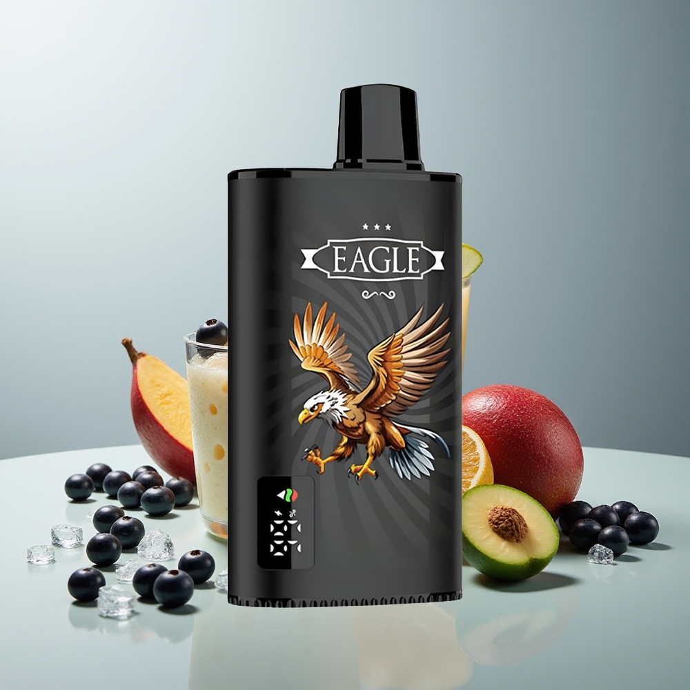 JNR EAGLE Smart 23000 عصير المانجو والكشمش الأسود مع شاشة رقمية وملف شبكي 1.0 أوم
