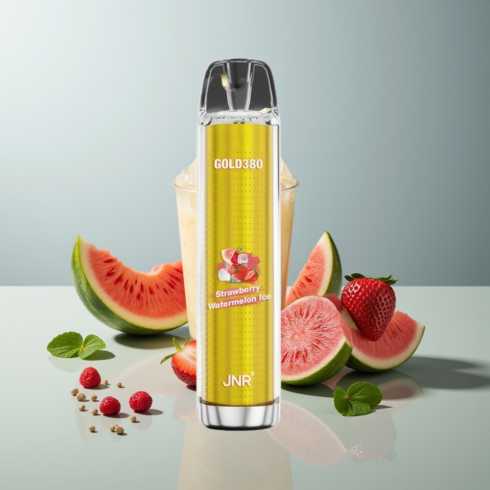 JNR Glod380 6000 فراولة بطيخ مثلج ببطارية 1500 مللي أمبير وملف شبكي 1.0 أوم