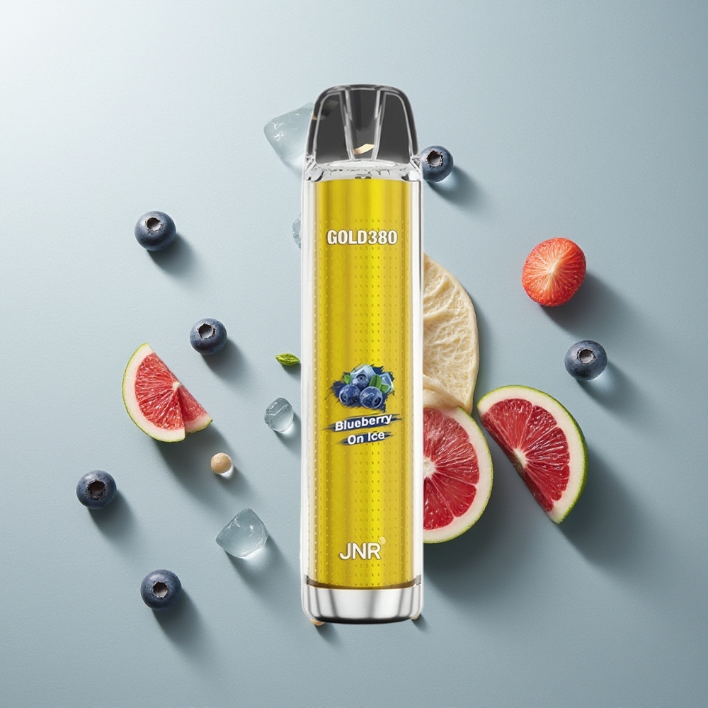 JNR Glod380 6000 التوت الأزرق على الثلج مع شبكة 1.0 أوم وسعة 13 مل