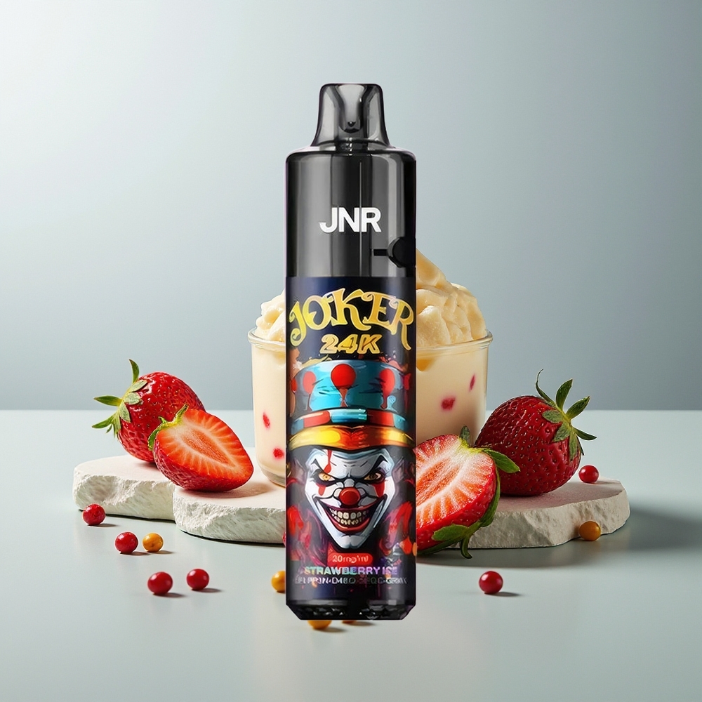 JNR Joker 24K آيس الفراولة مع إضاءة ملونة وشحن Type-C