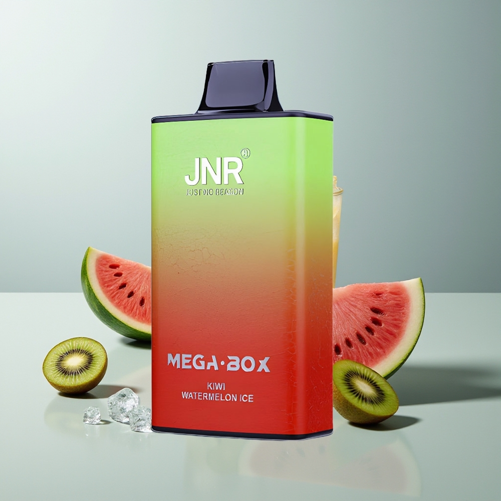 JNR Mega Box 25000 كيوي بطيخ مثلج بسعة 30 مل وبطارية 850 مللي أمبير
