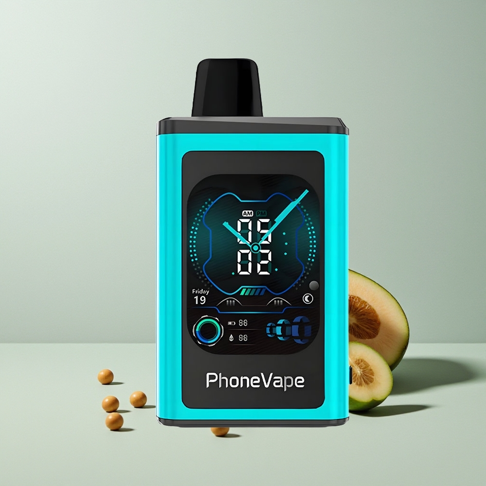 JNR PhoneVape 30000 ميامي النعناع مع شاشة كاملة وضبط تدفق الهواء
