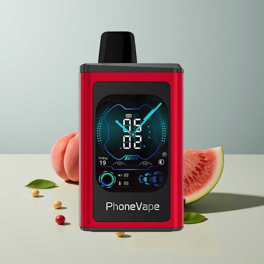 JNR PhoneVape 30000 خوخ مانجو بطيخ مع شاشة كاملة وتوربو