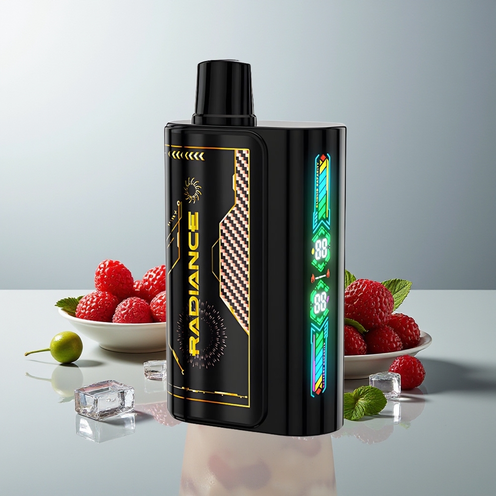 JNR Radiance 31000 فراولة توت العليق كرز مثلج بشاشة ذكية وبطارية قابلة للشحن
