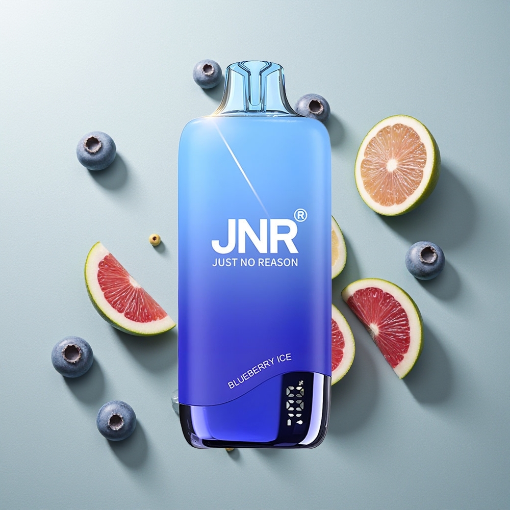 JNR Rainbow 10500 تُوت أزرق مثلج مع شاحن USB-C وملف شبكي 0.8 أوم