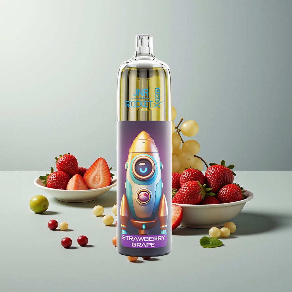 JNR Rocket-X 12400 عنب الفراولة مع تدفق هواء قابل للتعديل وشحن سريع بالنوع-سي