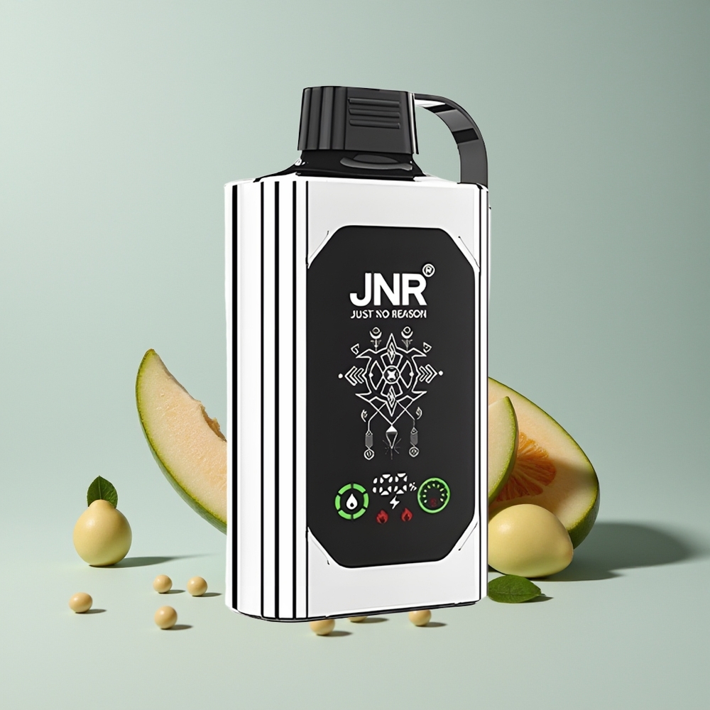 JNR Shisha Hookah Box 20500 النعناع المزدوج بالبطيخ - شاشة عالية الدقة وشحن سريع نوع سي