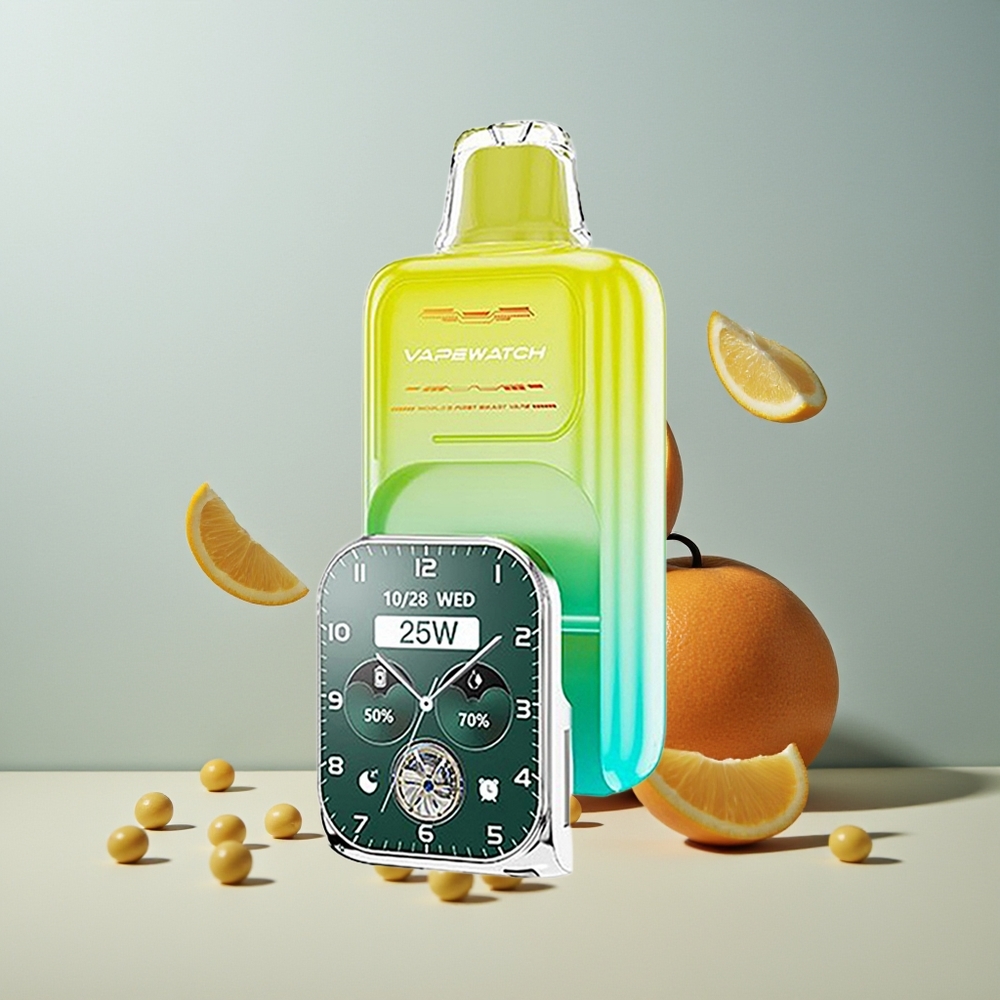 JNR VapeWatch 30000 مانجو برتقالي مع ملف مزدوج وشحن سريع