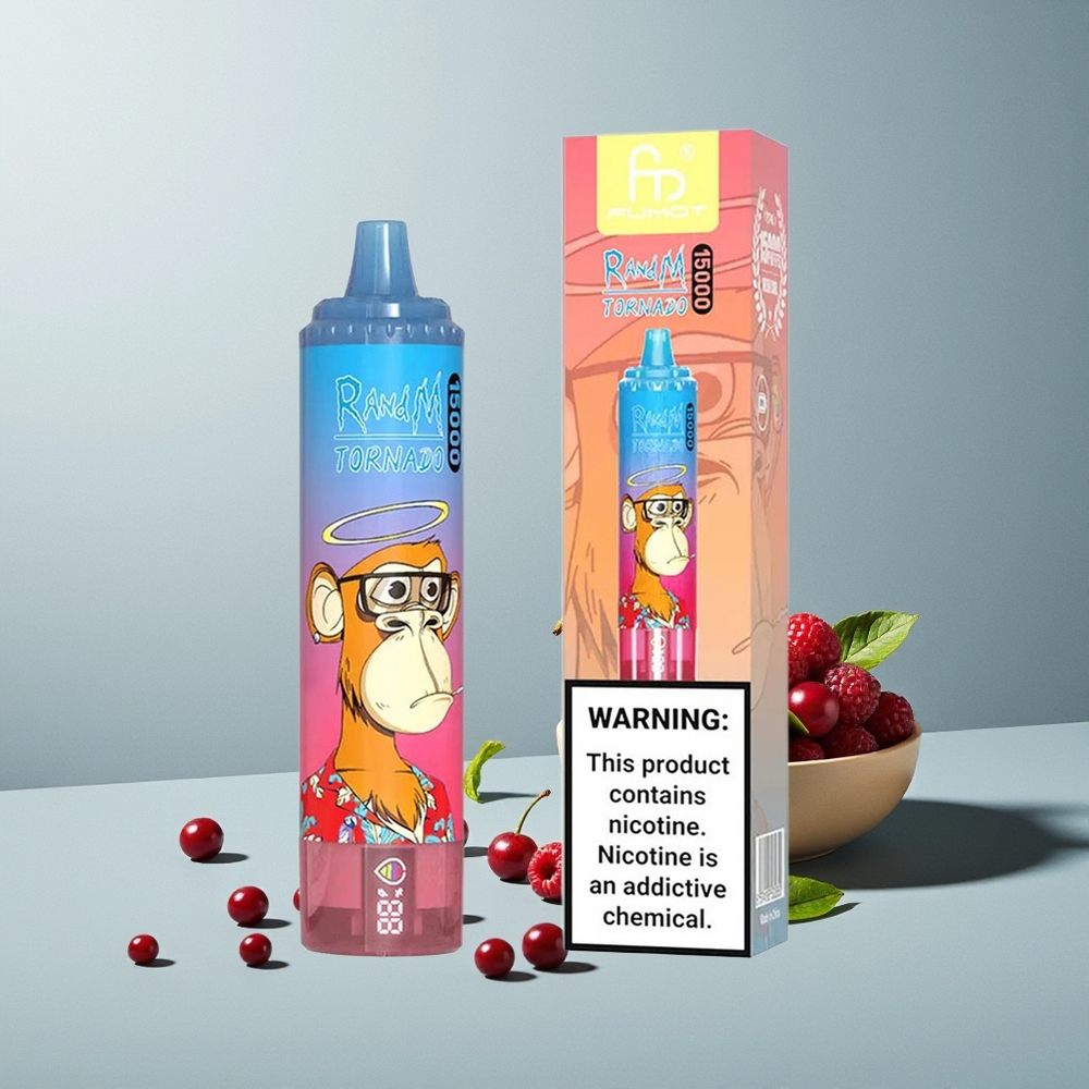 RandM Fumot Tornado 15000 Blue Razz Cherry - 25 مل - 850 مللي أمبير في الساعة
