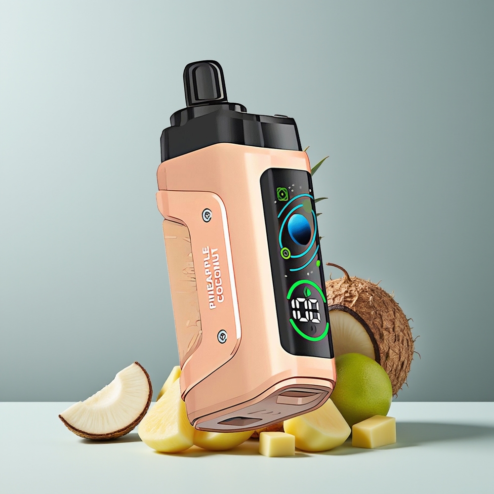 Razz Bar 45000 أناناس جوز الهند مع شبكة 1.0 أوم وبطارية 650 مللي أمبير