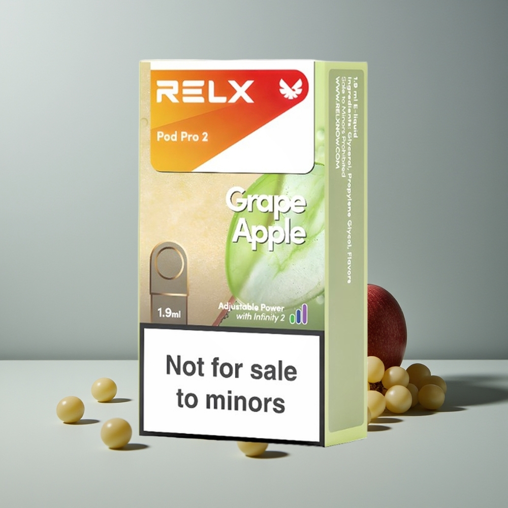 Relx Pod Pro 2 Vape Device عنب تفاح - 1.9 مل - 3 أوضاع