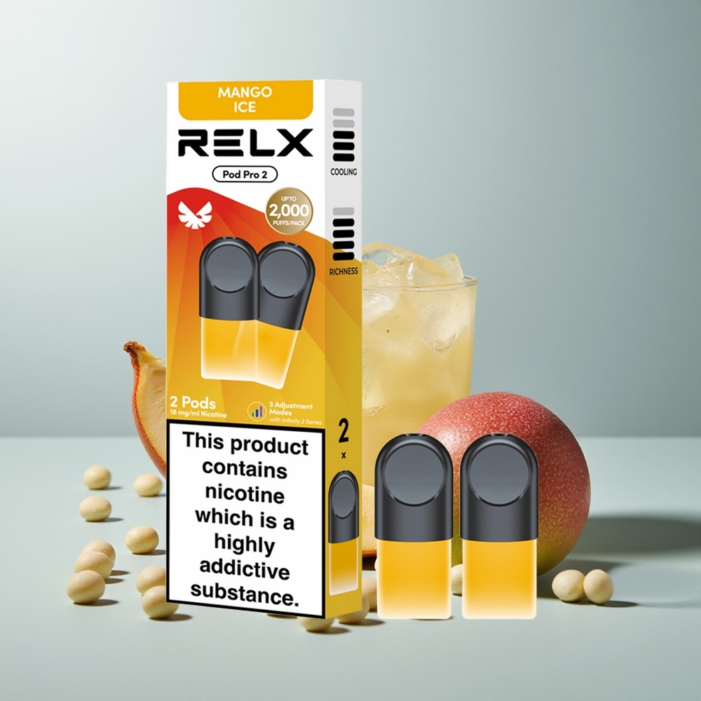 Relx Pod Pro 2 Vape Device مانجو آيس 1.9مل 3 أوضاع