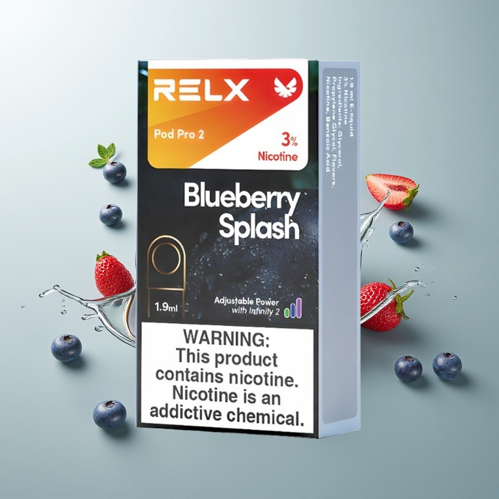 Relx Pod Pro 2 Vape Device العنفوان الأزرق - 1.9 مل، 3 أوضاع