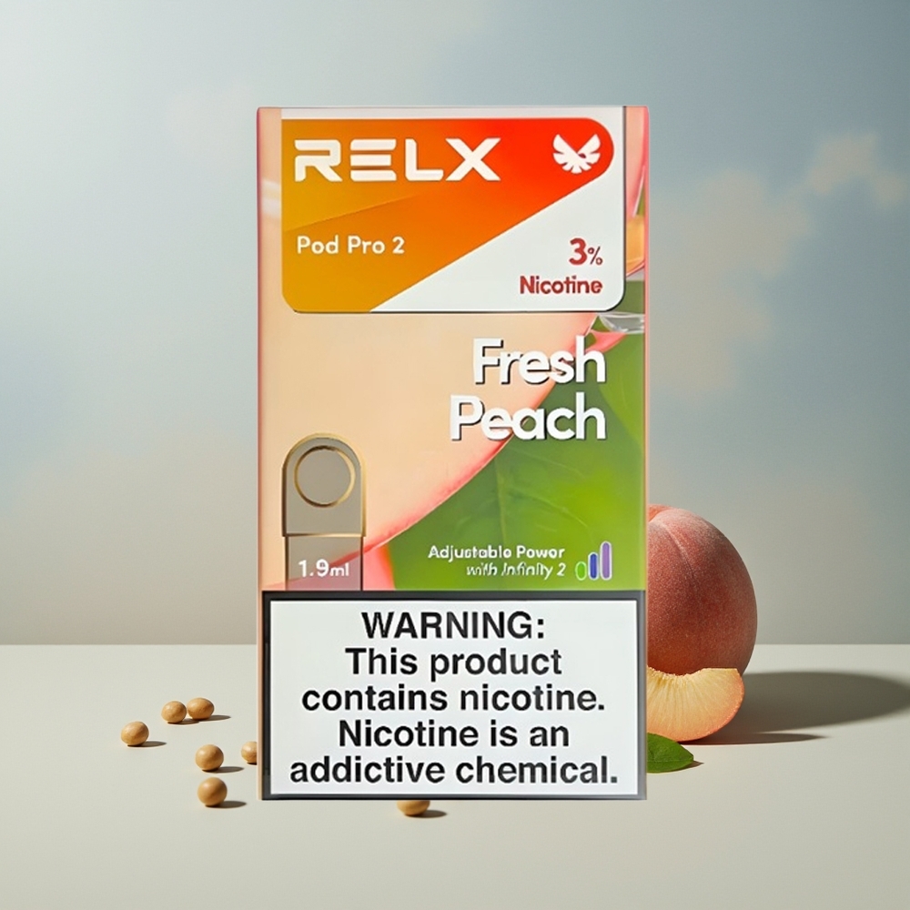 Relx Pod Pro 2 Vape Device خوخ طازج - 1.9 مل / 3 حبات / أوضاع متعددة
