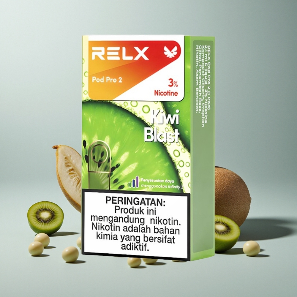 Relx Pod Pro 2 Vape Device انفجار الكيوي مع 1.9 مل و 3 أوضاع