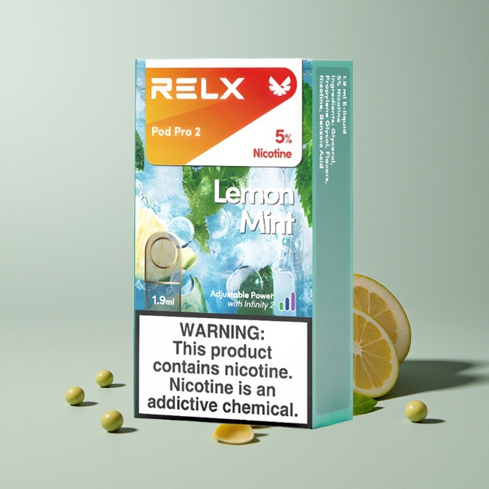 Relx Pod Pro 2 Vape Device ليمون نعناع - 1.9 مل / 3 أوضاع