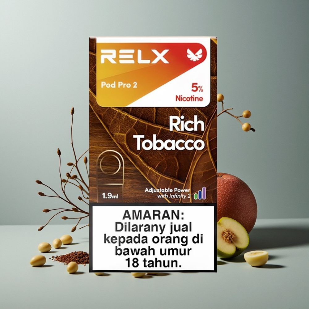 Relx Pod Pro 2 Vape Device تبغ الغني برو - 1.9 مل، 3 أوضاع